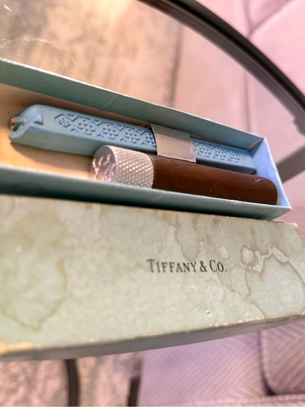 Tiffany & Co. Vintage wax stamp set featuring a Leo lion